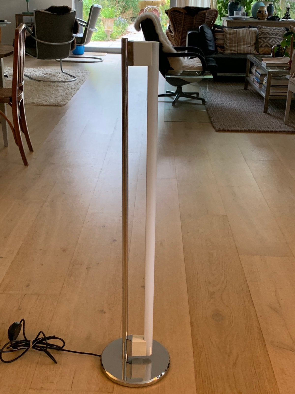 Eileen Gray Tube Light vloerlamp, Ophalen, Zilver, Lamp, 104 cm