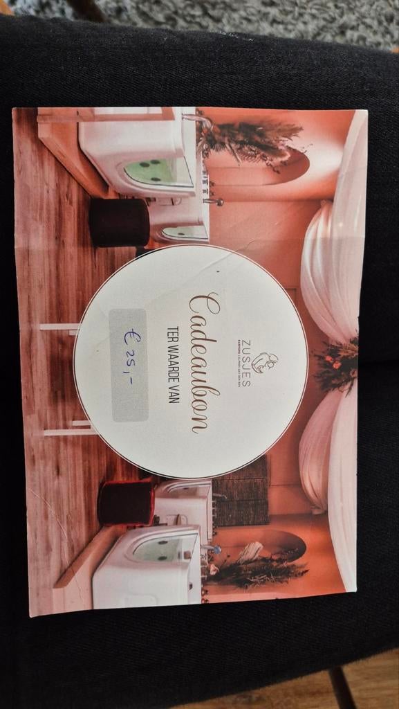 Cadeaubon babyspa zusjes alphen ad rijn, Kinderen en Baby's, Ophalen of Verzenden