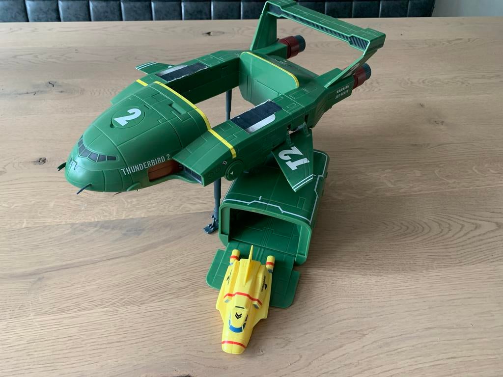 Thunderbird 2 met Thunderbird 4 in hele goed staat!, Verzamelen, Speelgoed, Ophalen of Verzenden, Gebruikt