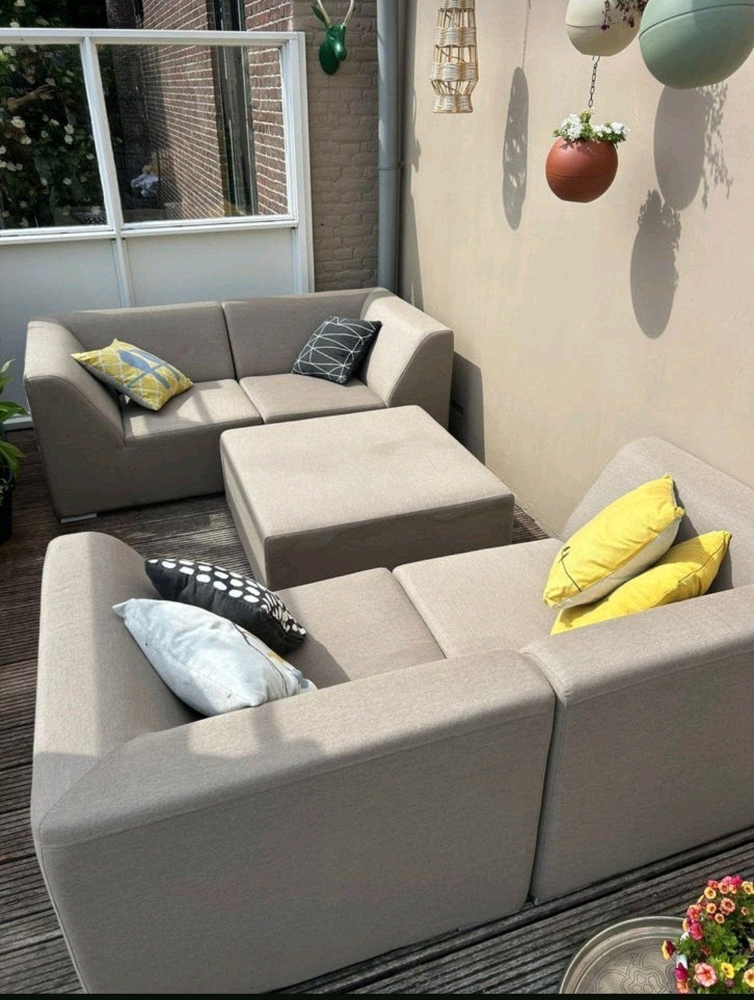 Luxe Fonteyn All Weather loungeset – nieuwstaat - 5-persoons, 5 zitplaatsen, Ophalen of Verzenden, Zo goed als nieuw, Loungeset