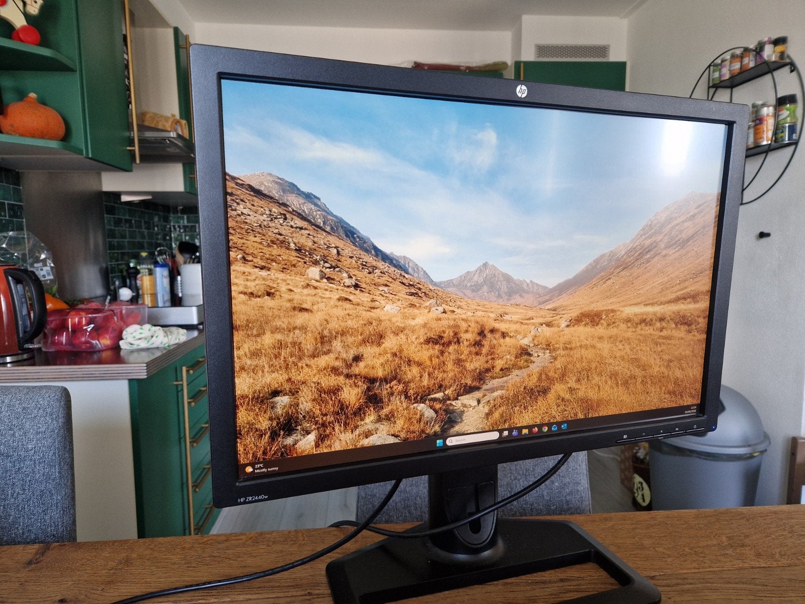 HP ZR2440w monitor, Ophalen, Full HD, Zo goed als nieuw, HDMI