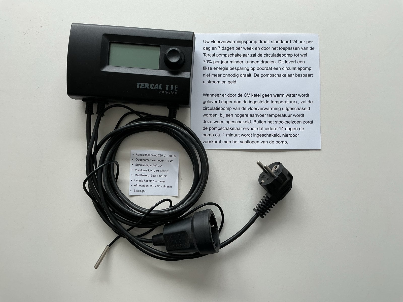 Tercal .11E. pompschakelaar voor vloerverwarming, Ophalen of Verzenden, Zo goed als nieuw, Overige typen