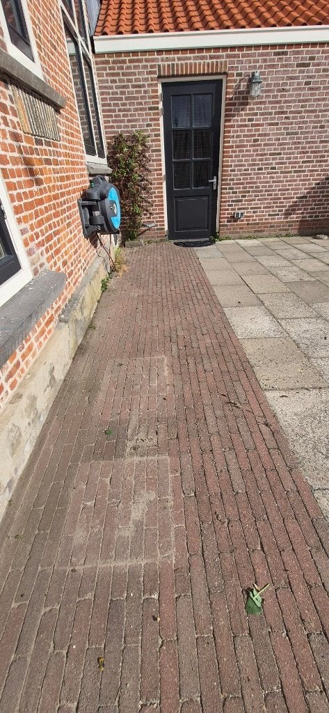 Ca. 32 m² Kijlstra waaltjes Groninger Bruin 20x5x7, Tuin en Terras, Ophalen, Gebruikt, Klinkers, 10 m² of meer