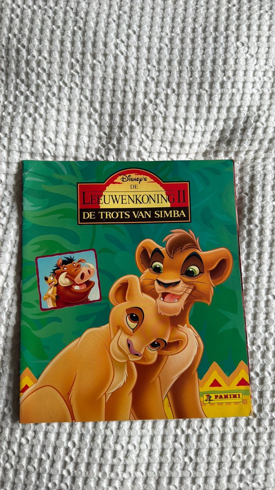 Panini compleet lion king 2 (leeuwenkoning, Ophalen of Verzenden, Zo goed als nieuw, Sticker