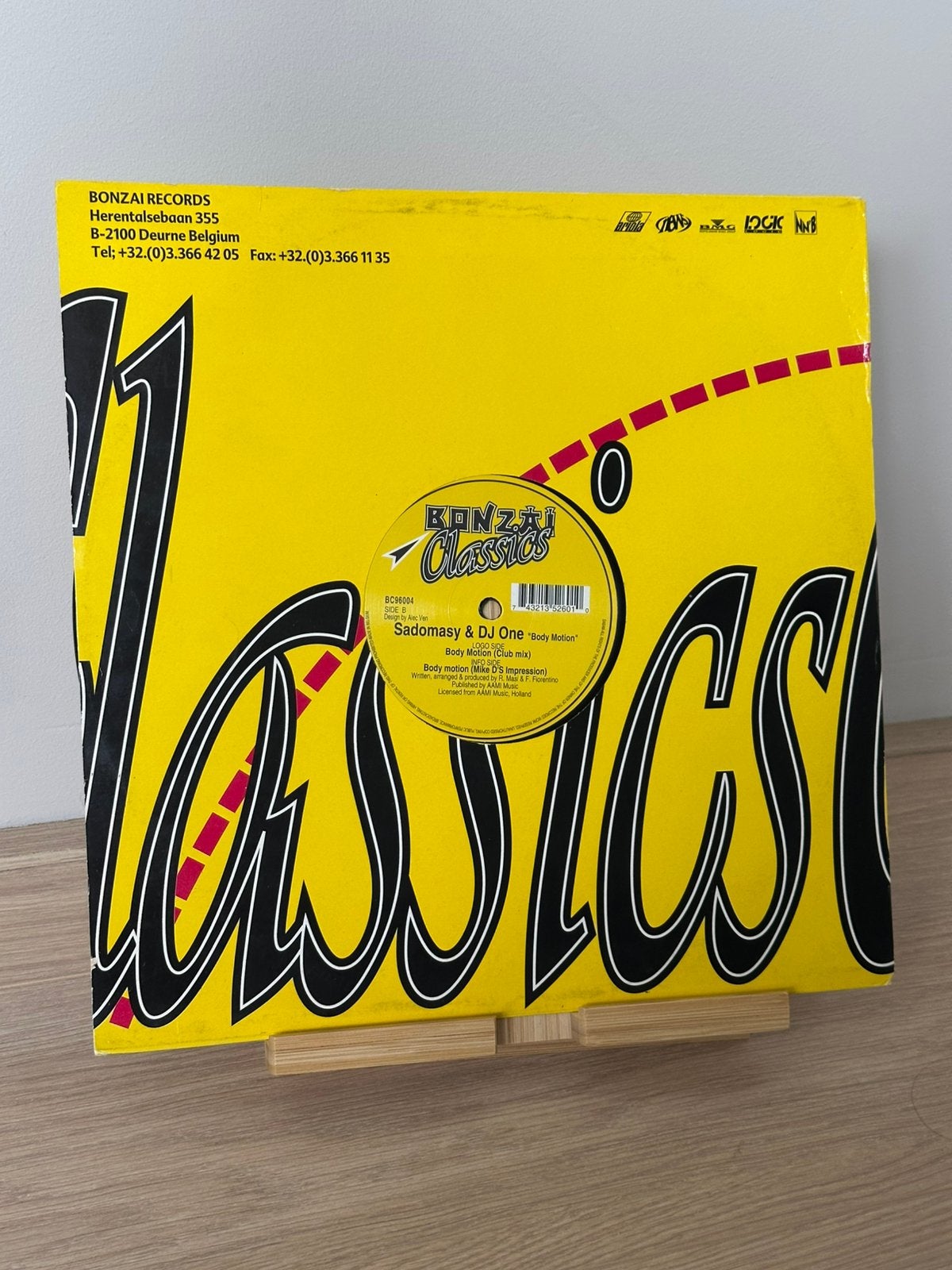 Bonzai Classics Sadomasy & DJ One - Body Motion (club mix), LP, Gebruikt, Dance, Ophalen of Verzenden