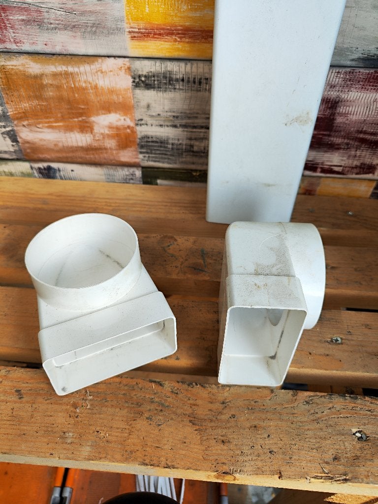 Ventilatie buis met toebehoren, Ophalen, Gebruikt, Afzuiger