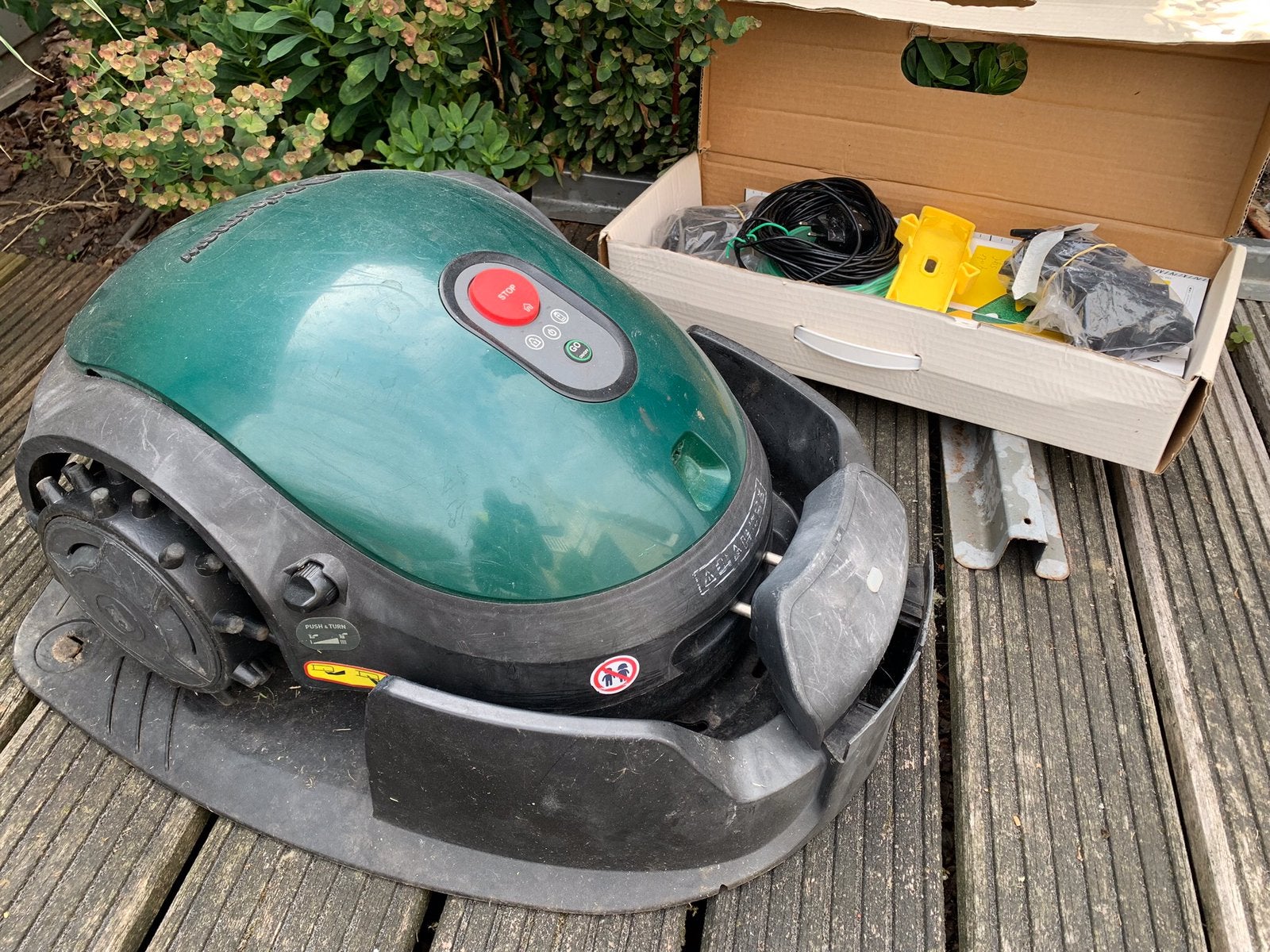 Robotmaaier robomo RX20u, Tuin en Terras, Robotmaaiers, Ophalen, Gebruikt