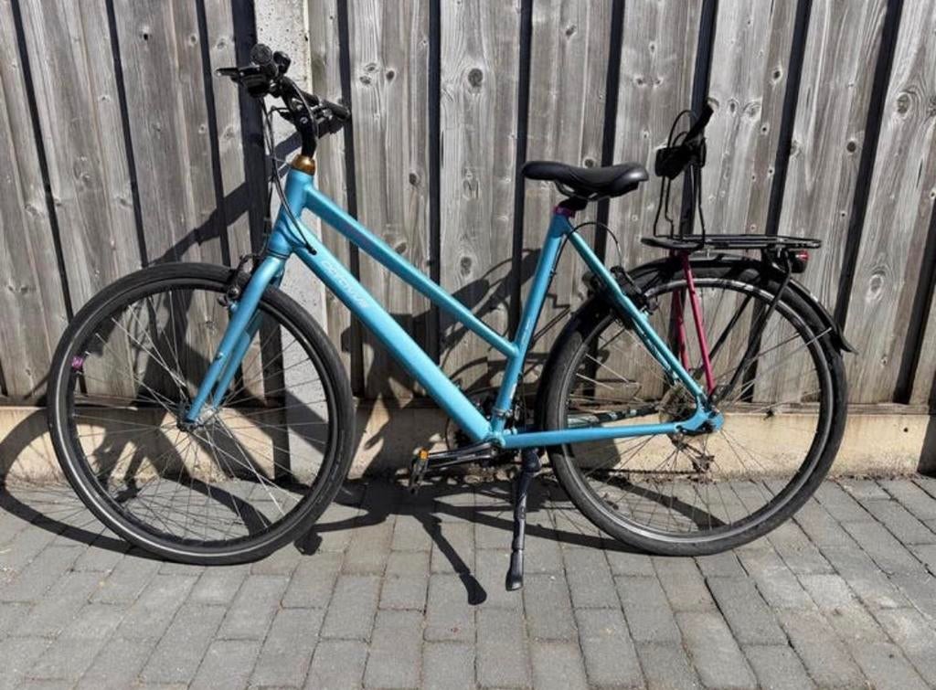 Batavus Zonar damesfiets - Lichtblauw, Ophalen, Velgrem, Versnellingen, Batavus