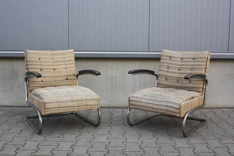K411 fauteuils, Walter Knoll | ZELDZAAM | Museale items., Huis en Inrichting, Ophalen, Gebruikt, Jaren 30, Hout