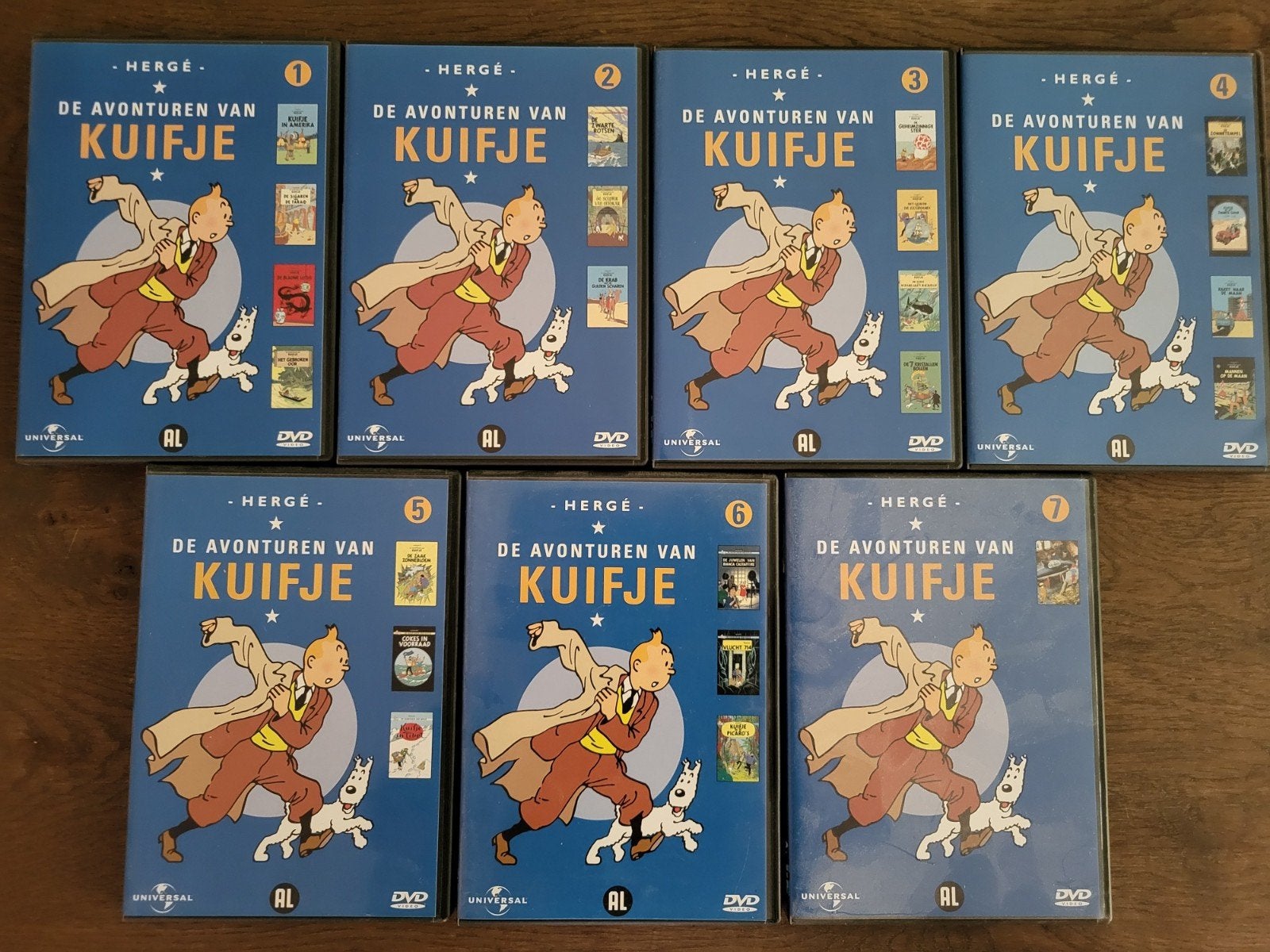 De Avonturen van Kuifje DVD Collectie (7) - Complete Serie, Europees, Gebruikt, Tekenfilm, Alle leeftijden