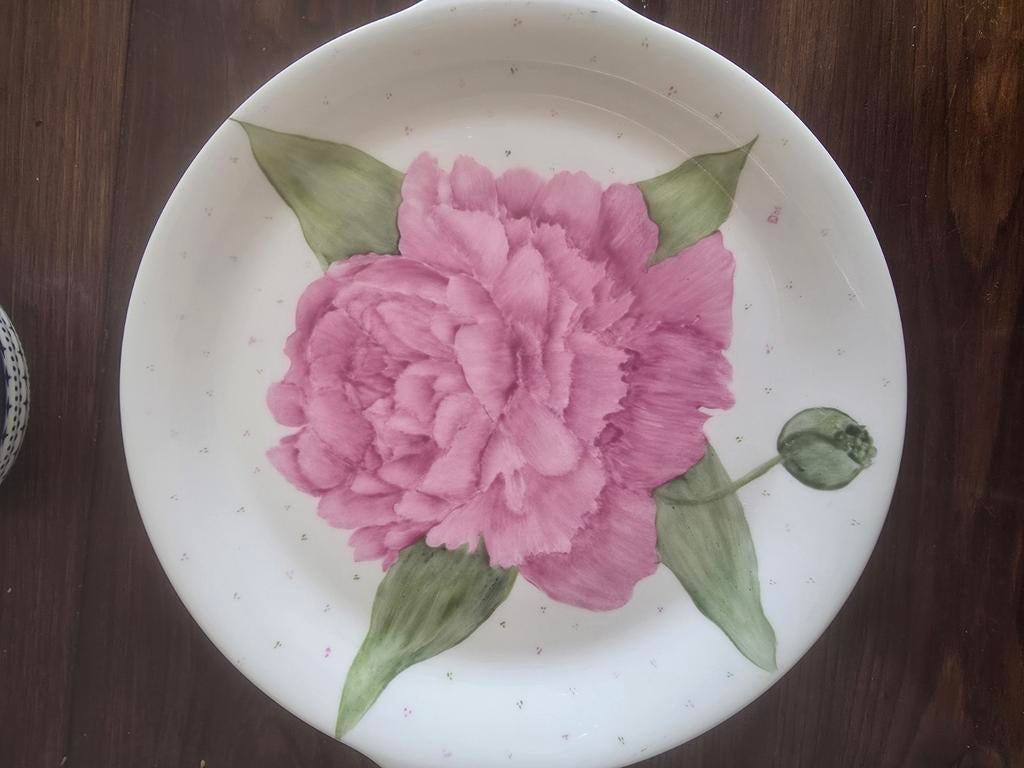 Handgeschilderd bord, Antiek en Kunst, Antiek | Servies los, Ophalen