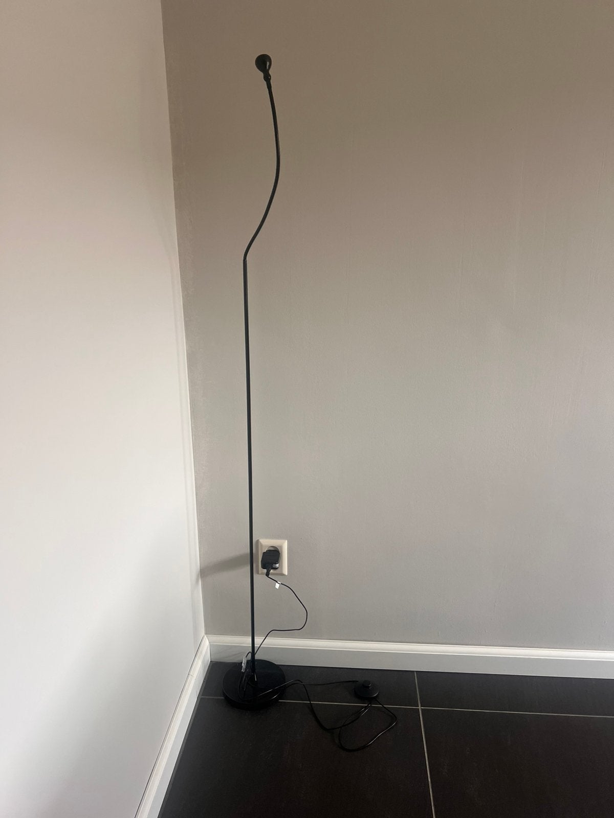 Vloerlamp spotje verstelbaar Ikea zwart jansjo, Ophalen, Zo goed als nieuw, 150 tot 200 cm