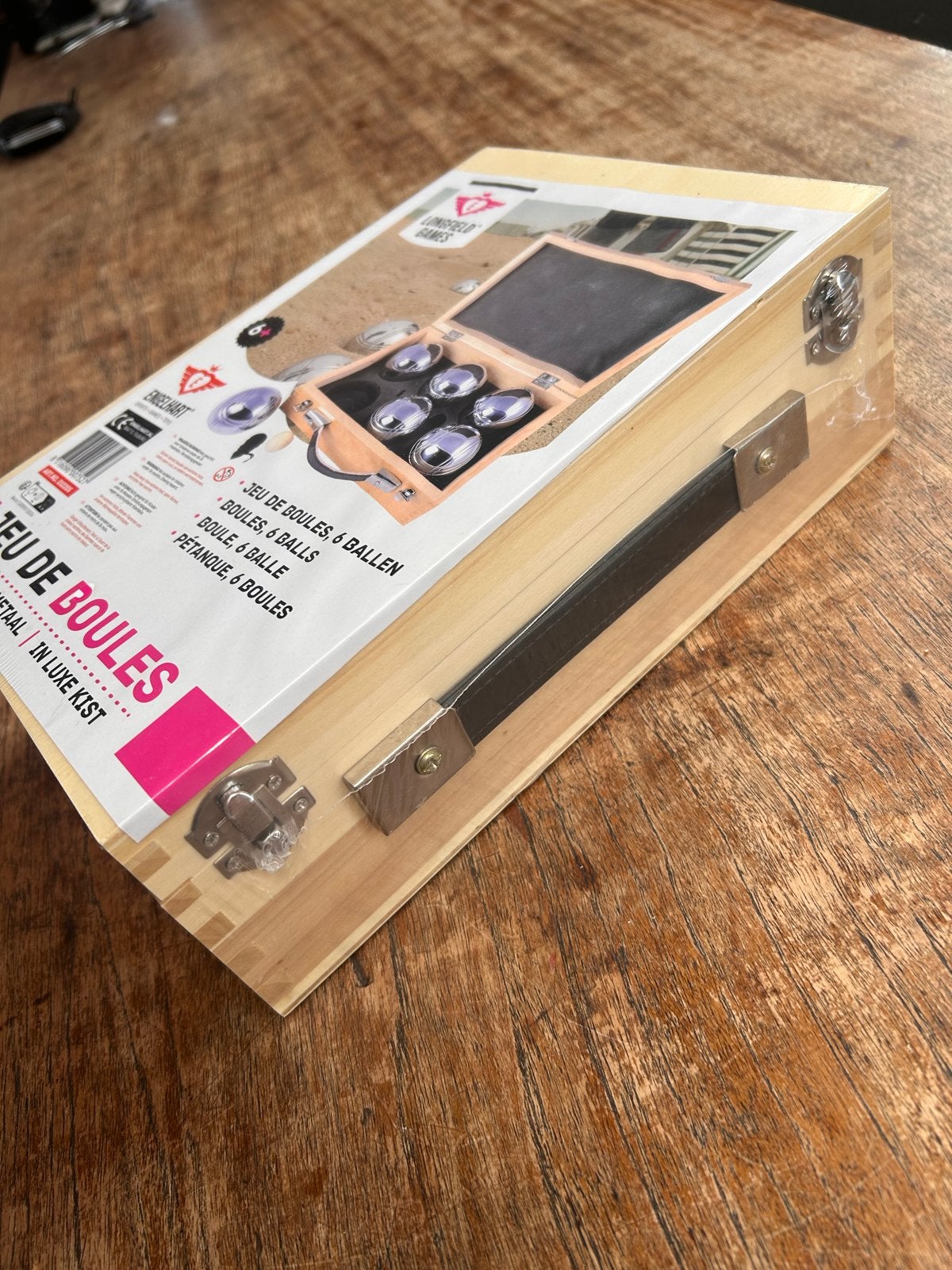 Nieuw Jeu de Boules spel in luxe houten kist, Ophalen of Verzenden, Nieuw