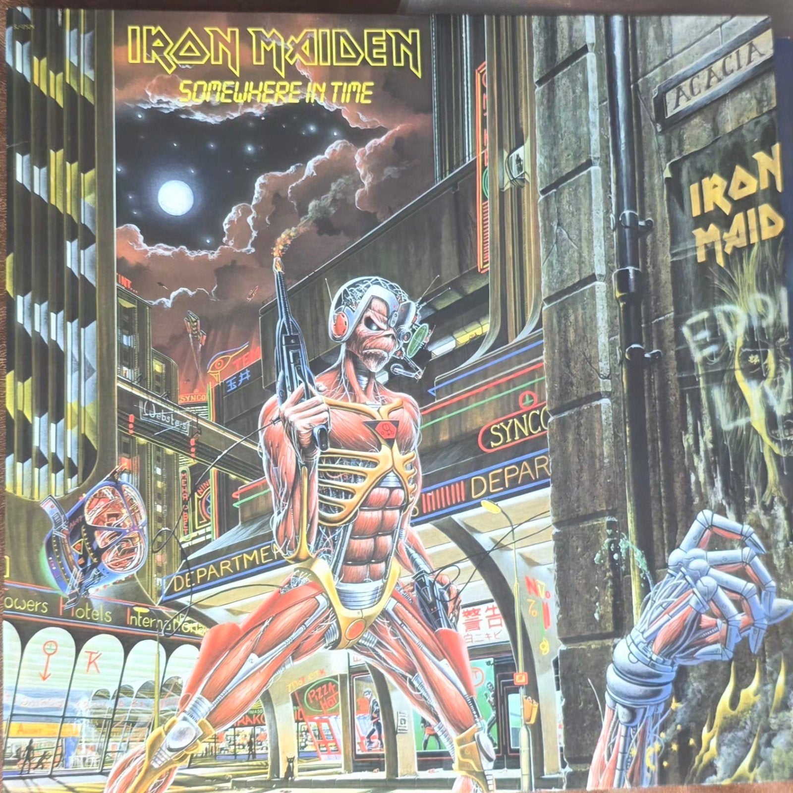 Iron Maiden – Somewhere In Time (Originele US Eerste Persin, Ophalen of Verzenden, Zo goed als nieuw, Hardrock