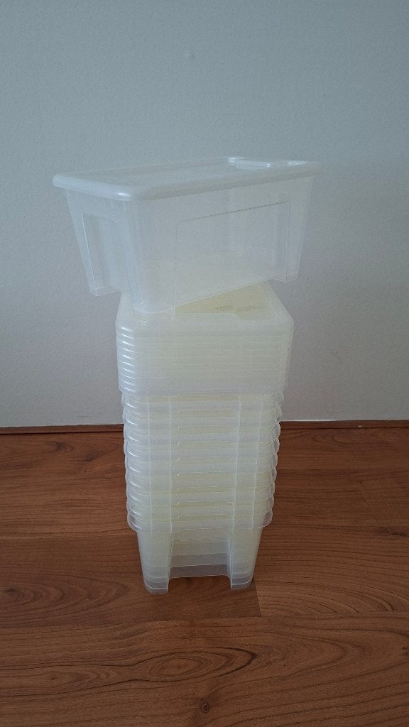 Ikea SAMLA bak met deksel, transparant 5L, Ophalen, Minder dan 35 cm, Minder dan 50 cm, Minder dan 40 cm