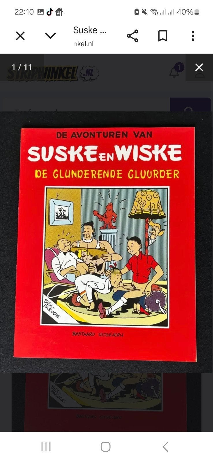 Suske en Wiske: De Glunderende Gluurder (Sex-Parodie), Ophalen of Verzenden