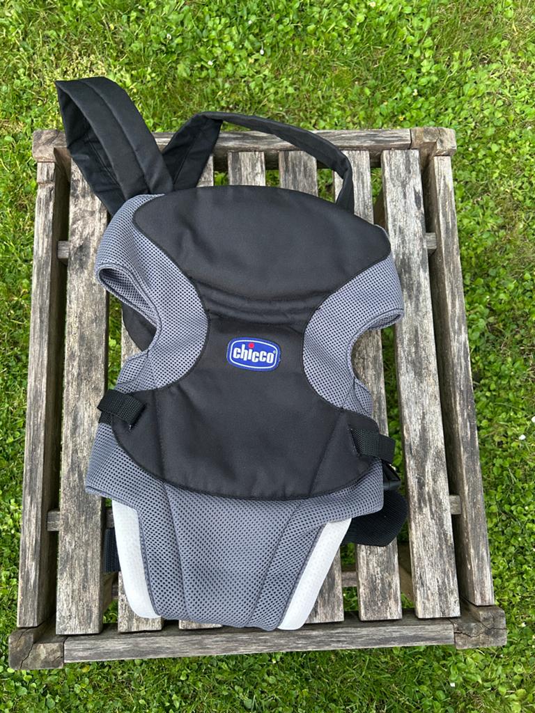 Chicco Draagzak - Zwart/Grijs, Kinderen en Baby's, Babydragers en Draagdoeken, Gebruikt, Buik of Rug, Ophalen of Verzenden, Chicco