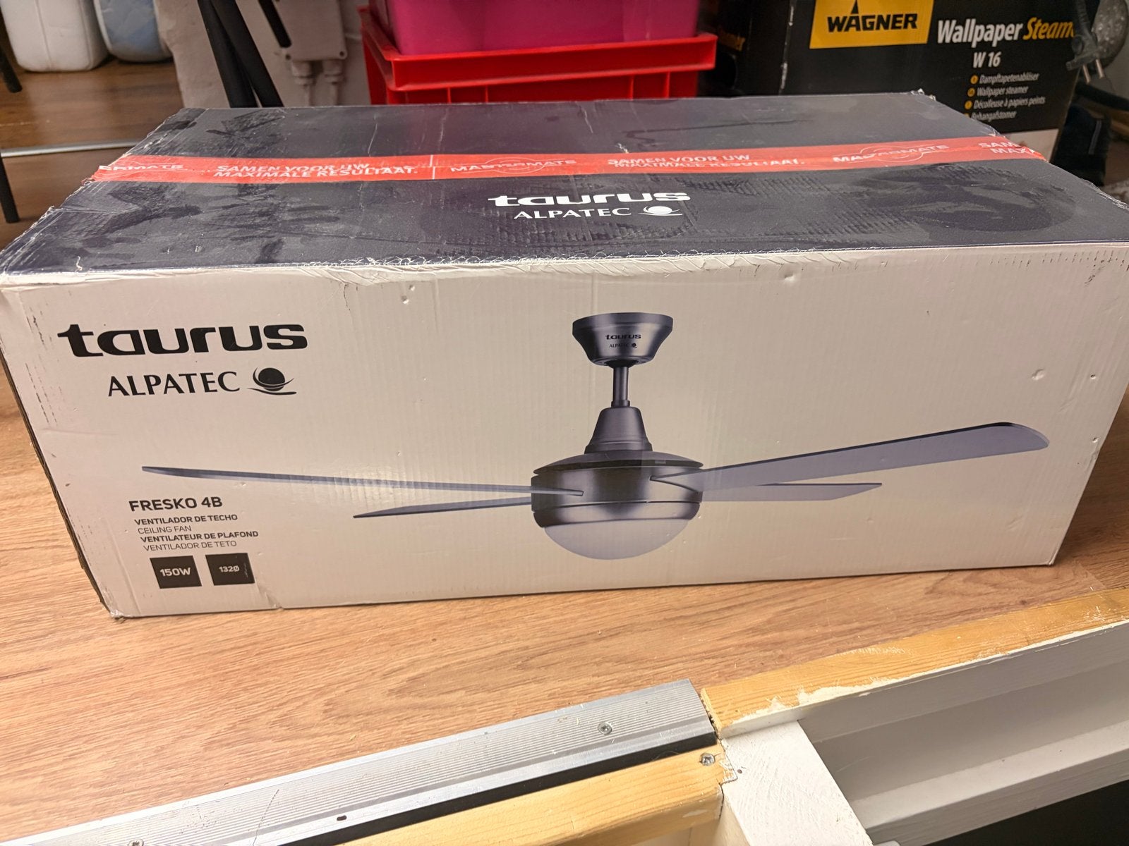 Taurus Alpatec Fresko 4B Plafondventilator met Afstandsbedie, Metaal, Overige merken, Met afstandsbediening, Nieuw