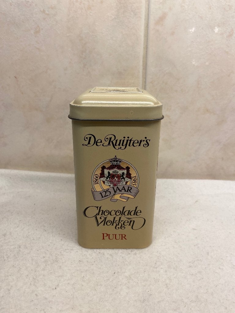 Blik De Ruijter's Chocolade Vlokken (10), Ophalen of Verzenden