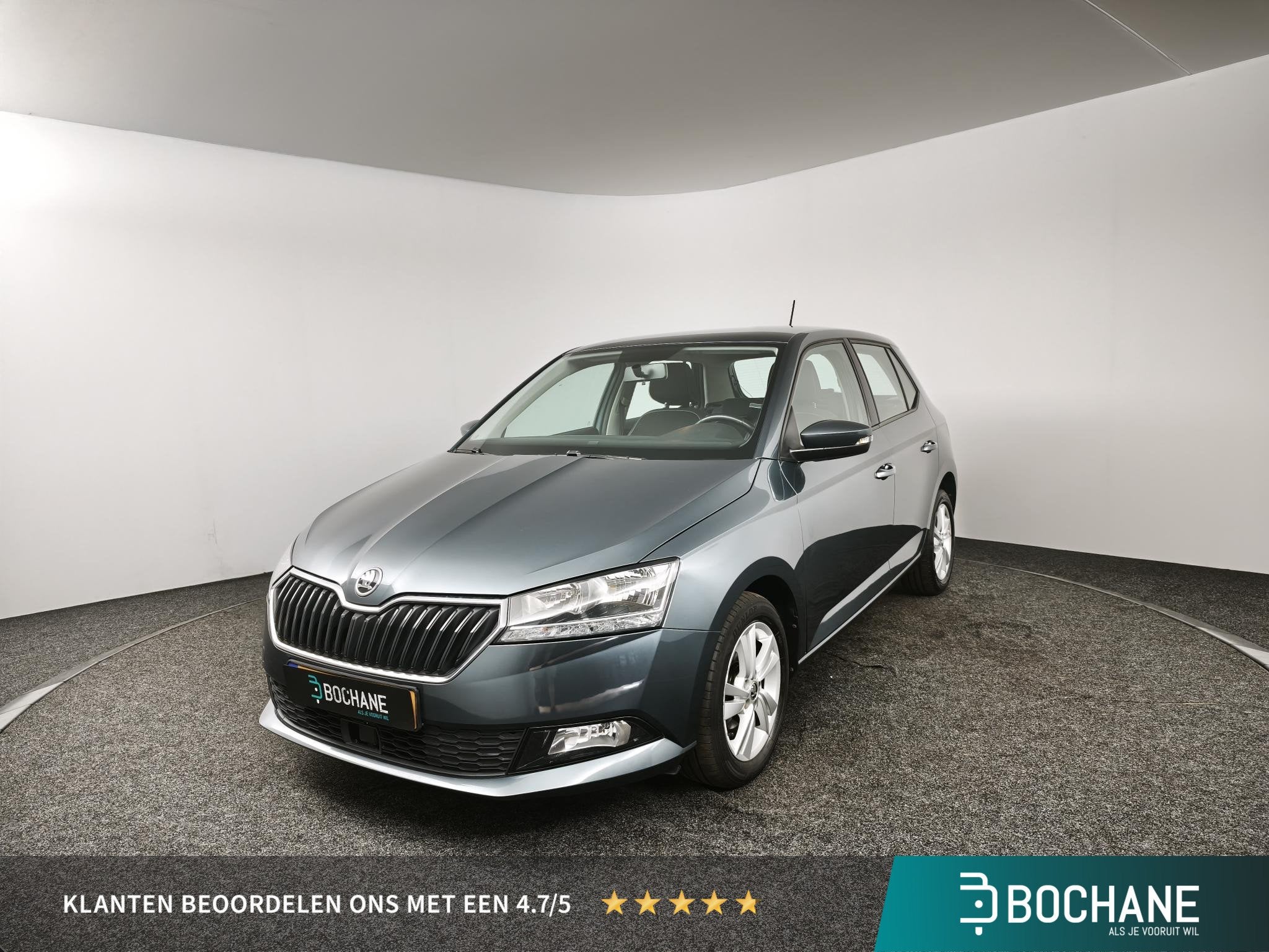 Skoda Fabia 1.0 TSI Ambition | Navigatie | Parkeersensoren |, Auto's, Voorwielaandrijving, Stof, Gebruikt, 95 pk