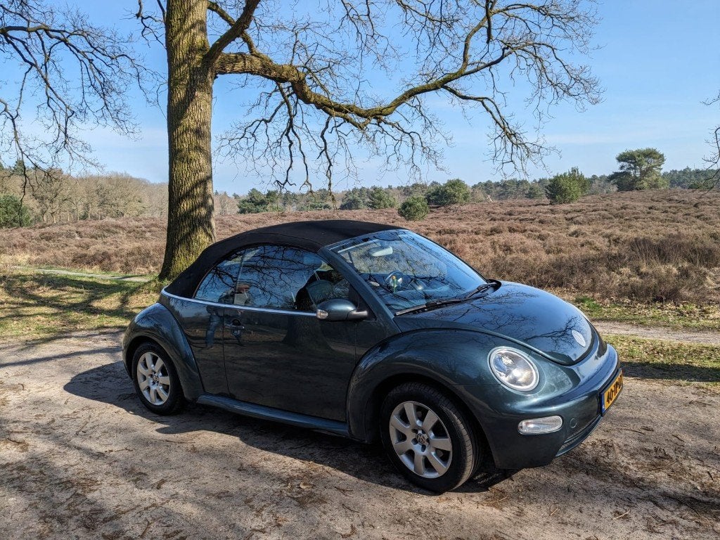Volkswagen Beetle (Kever) 2.0 Cabriolet 85KW 2003 Groen, Auto's, Volkswagen, Voorwielaandrijving, 4 cilinders, 4 stoelen, 1299 kg