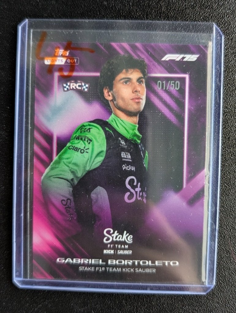 2025 Topps Lights out F1 Gabriel Bortoleto /50, Ophalen of Verzenden, Zo goed als nieuw, Plaatje