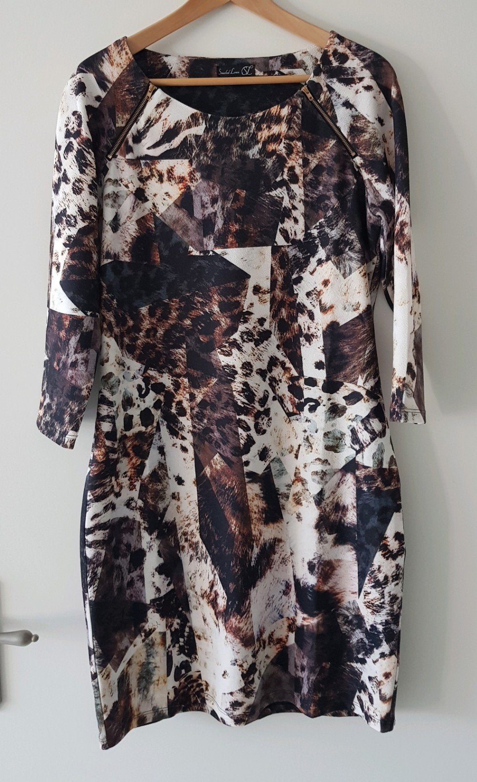 mooie najaarsjurk, Ophalen, Zo goed als nieuw, Maat 38/40 (M), Knielengte