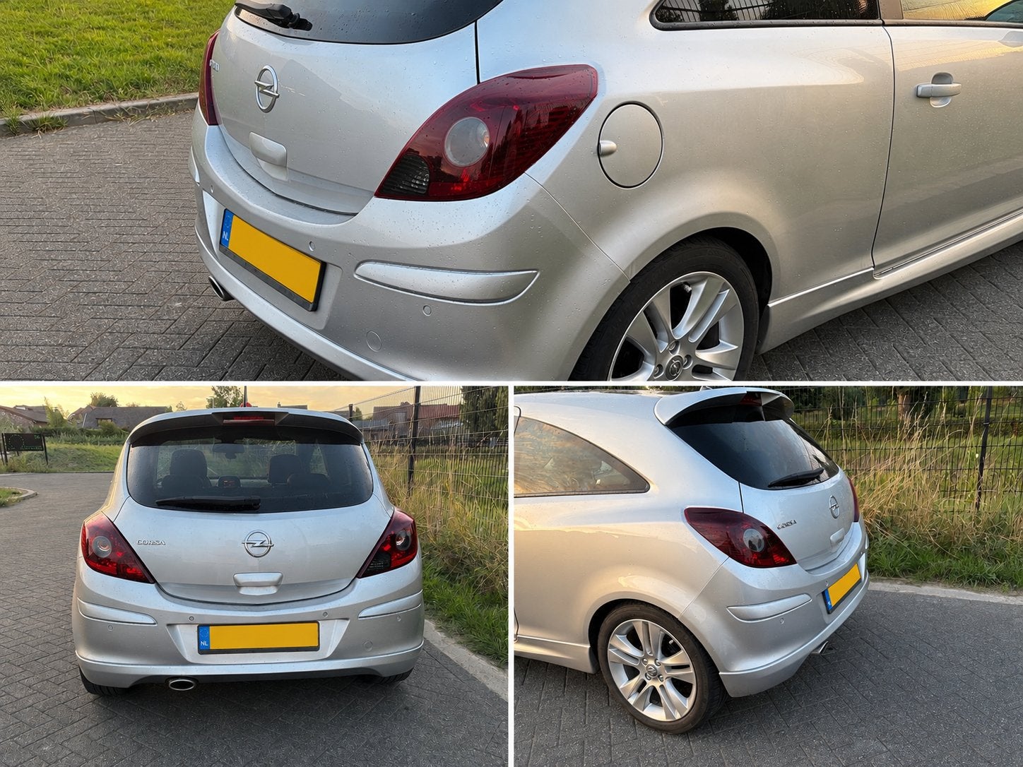 Opel corsa opc line bumper zilver/grijs gespoten, Ophalen of Verzenden