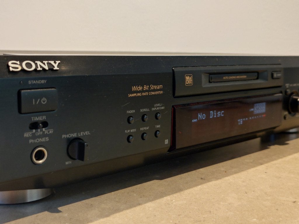 2x Sony MDS-JE520 Minidisc Deck, Ophalen, Minidisc-speler