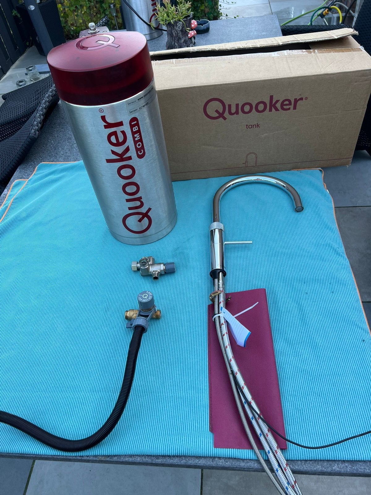 Quooker combi e met kraan toebehoren, Ophalen of Verzenden, Gebruikt