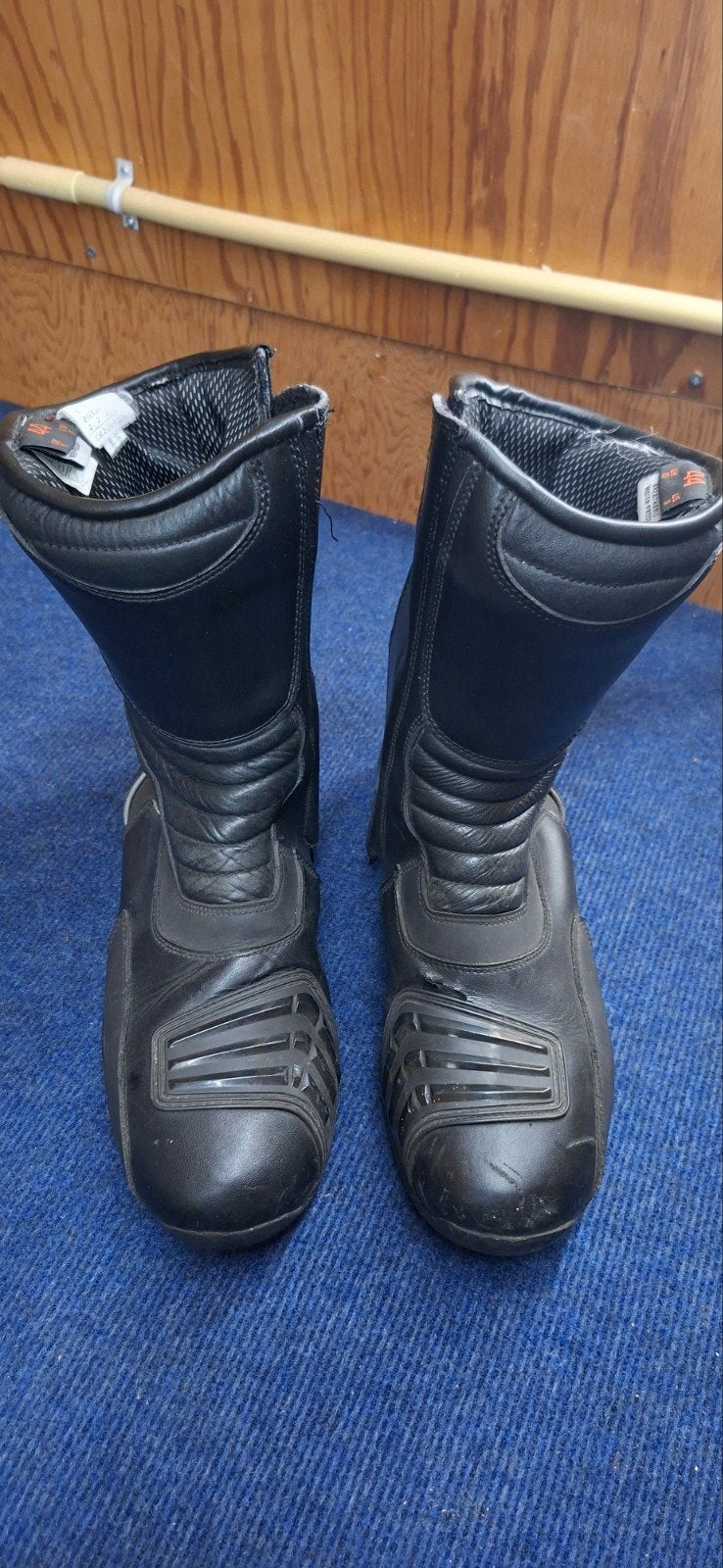 Zwarte motorlaarzen, maat 44, waterdicht, Motoren, Ophalen, Tweedehands, Heren, Laarzen