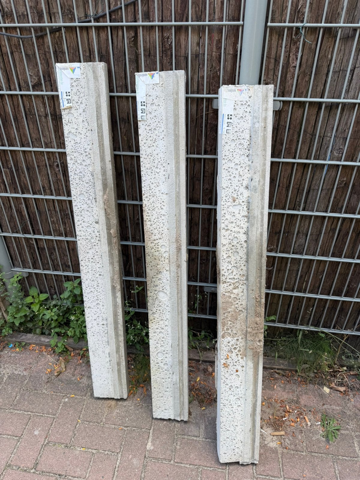Beton dorpels, Ophalen, Gebruikt