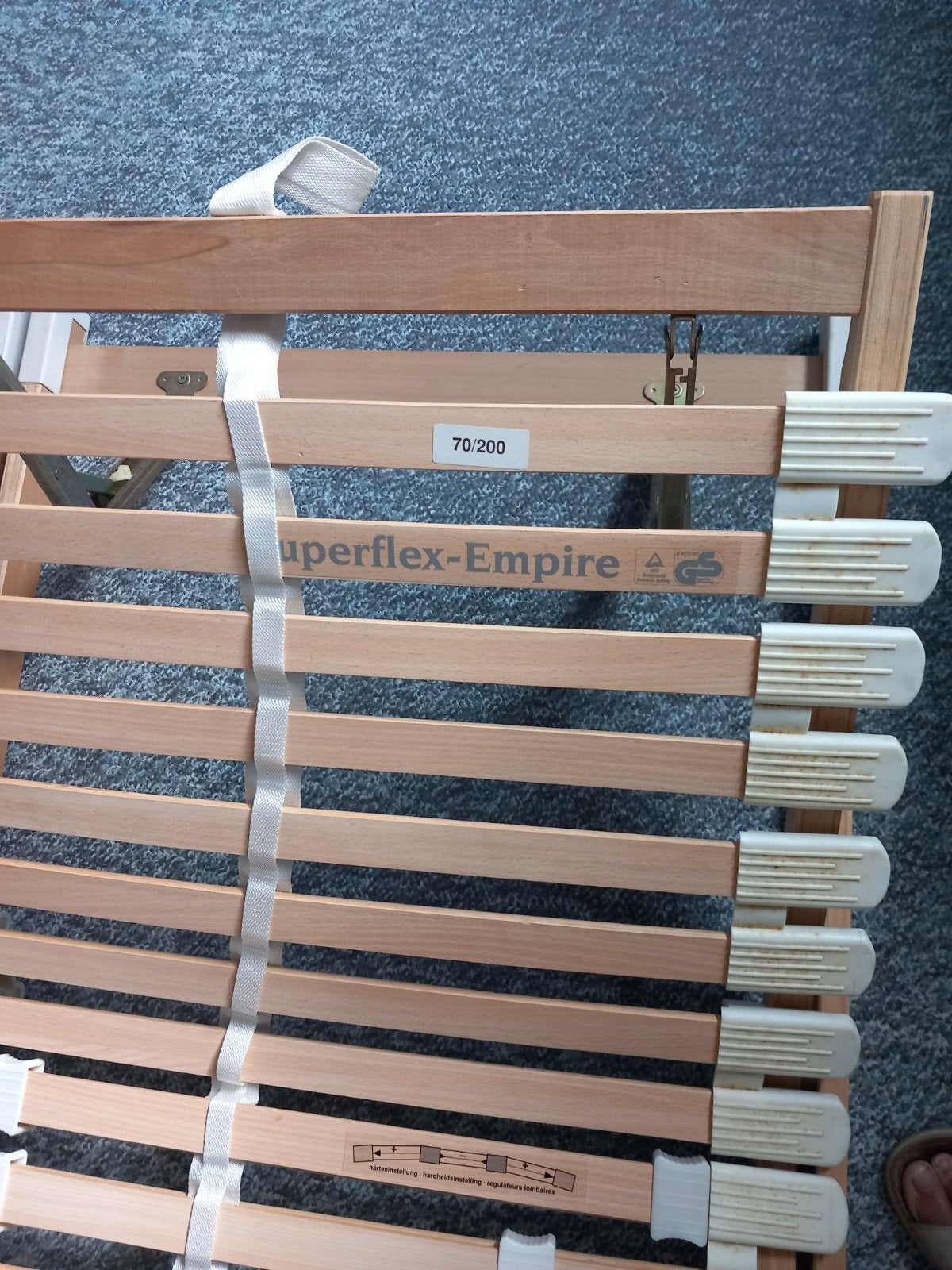Lattenbodem Superflex-Empire 70x200 cm, Ophalen, Eenpersoons