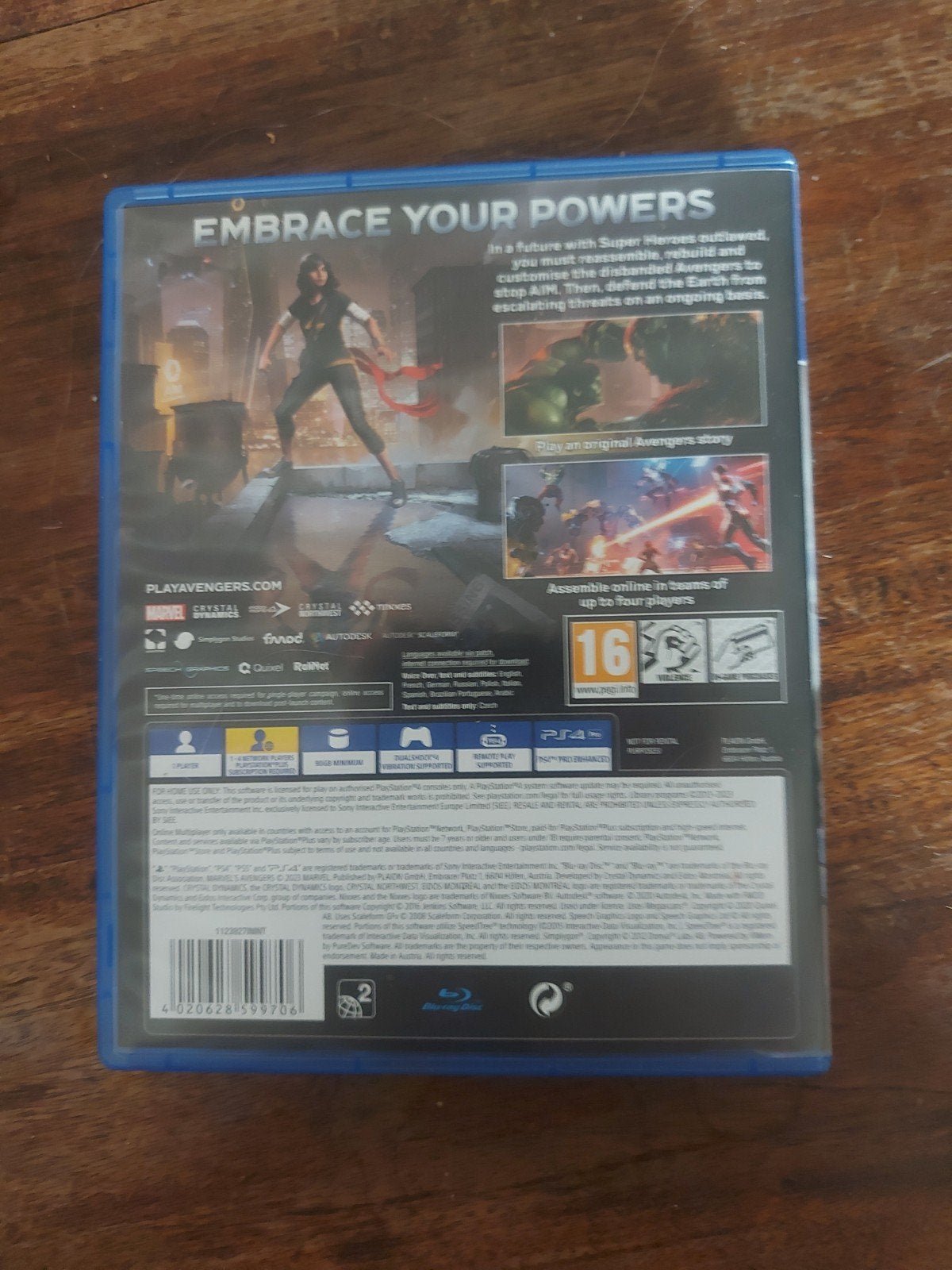 marvel avangers ps4 aleen ophalen, Spelcomputers en Games, 1 speler, Zo goed als nieuw, Vanaf 16 jaar, Ophalen