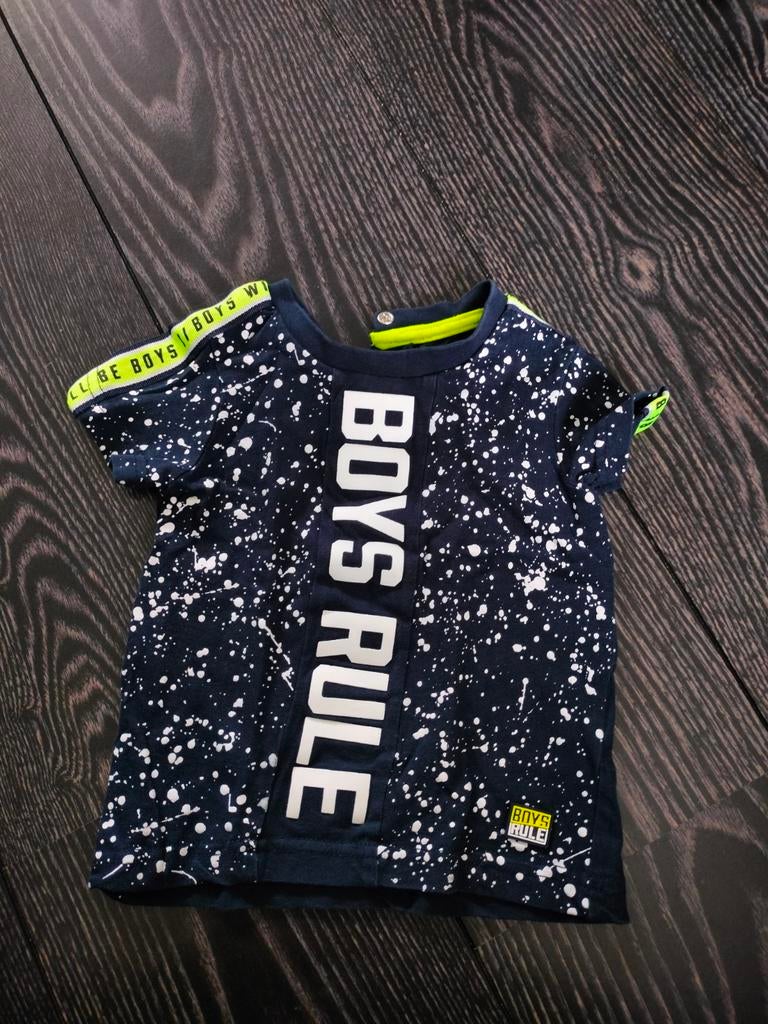 Shirt 'Boys rule' 80, Terstal, Ophalen of Verzenden, Zo goed als nieuw, Jongetje