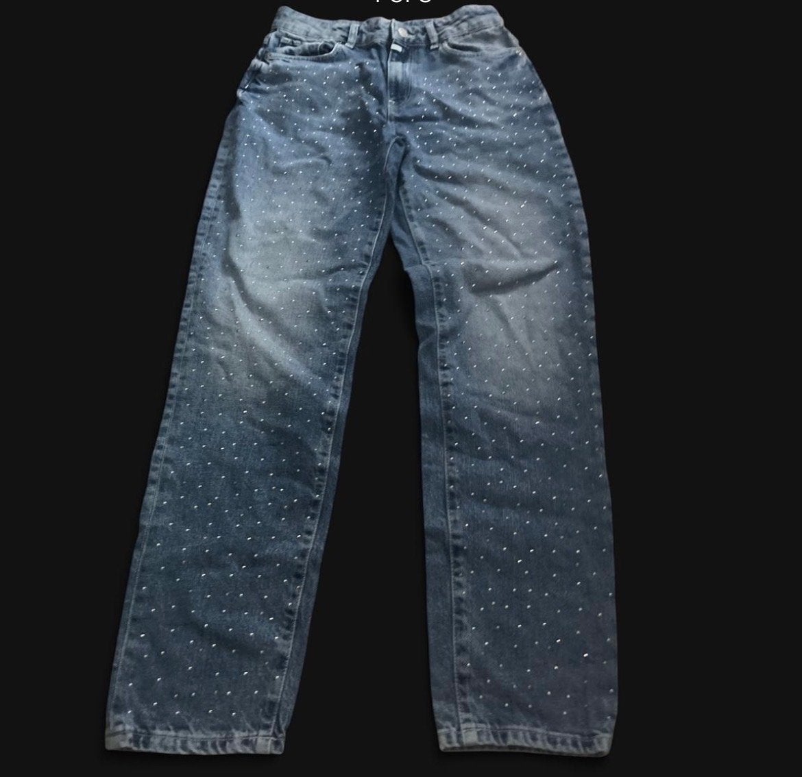 Cup of Joe jeans met steentjes, Ophalen of Verzenden, Gedragen, Blauw, Overige jeansmaten