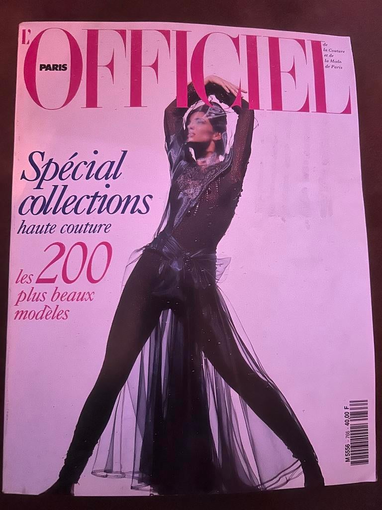 L'Officiel Paris - Spécial Collections Haute Couture 09-1991, Ophalen of Verzenden, Gelezen, Mode algemeen