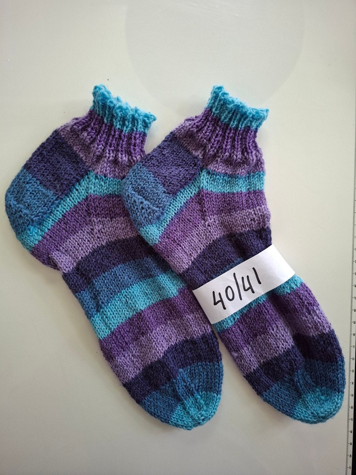 Mooie handgebreide sneaker sokjes, maat 40/41, Kleding | Dames, Sokken en Kniesokken, Overige kleuren, Nieuw, Ophalen of Verzenden