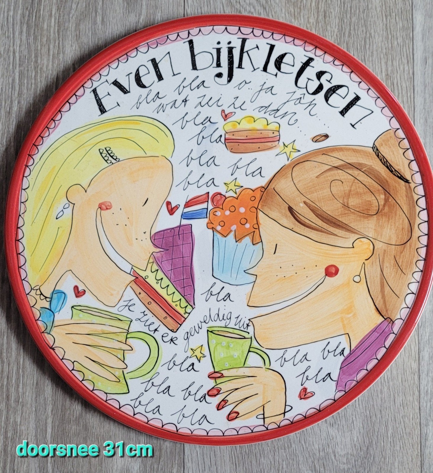 Blond platou, Overige typen, Ophalen of Verzenden, Zo goed als nieuw, Overige stijlen