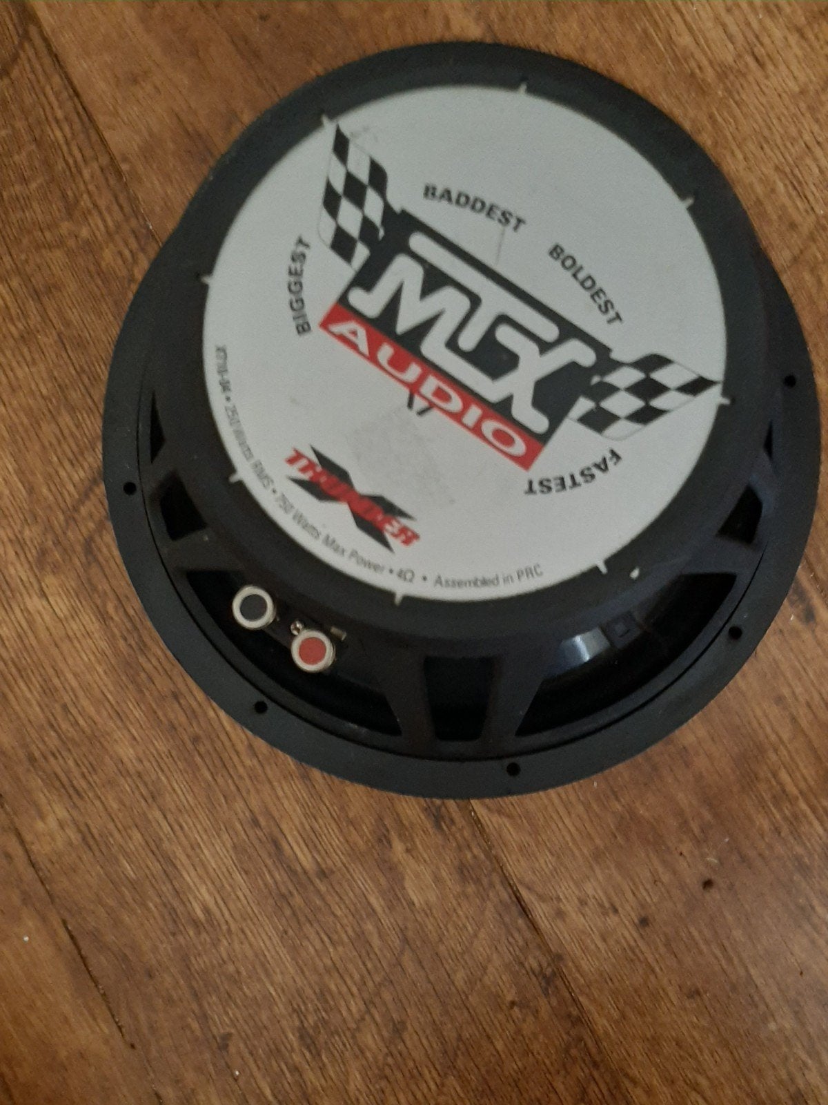 MTX Audio Thunder 750 Watt Subwoofer, Gebruikt, Subwoofer, Ophalen of Verzenden, 150 watt of meer
