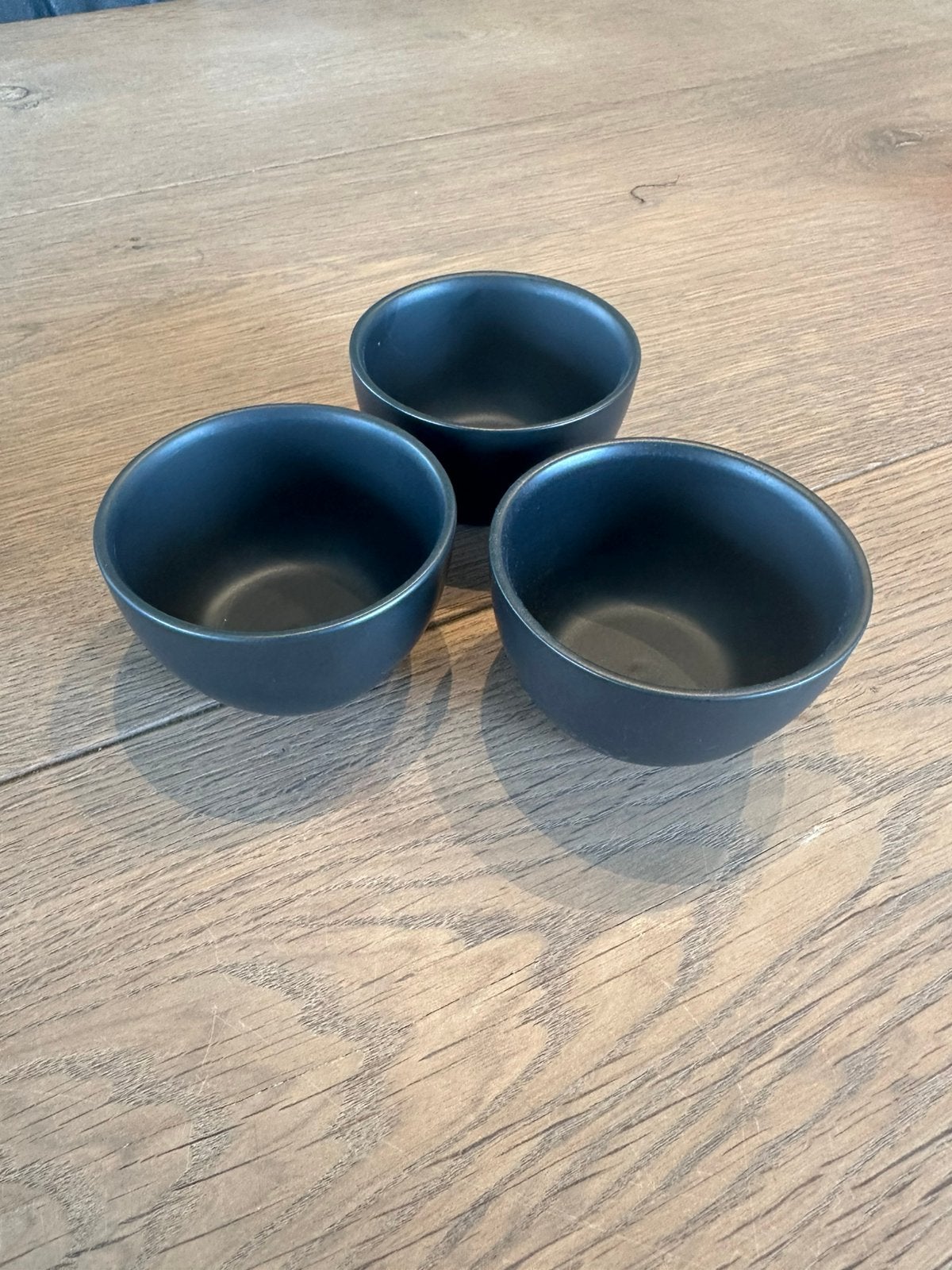 3 Matzwarte schaaltjes, Ophalen of Verzenden, Zo goed als nieuw, Kom(men), Overige stijlen