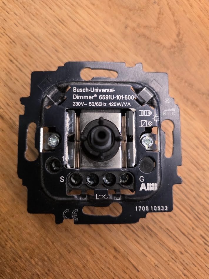 Busch universal-dimmer 6591U-101-500, Ophalen of Verzenden, Nieuw, Busch-Jaeger, Dimmer