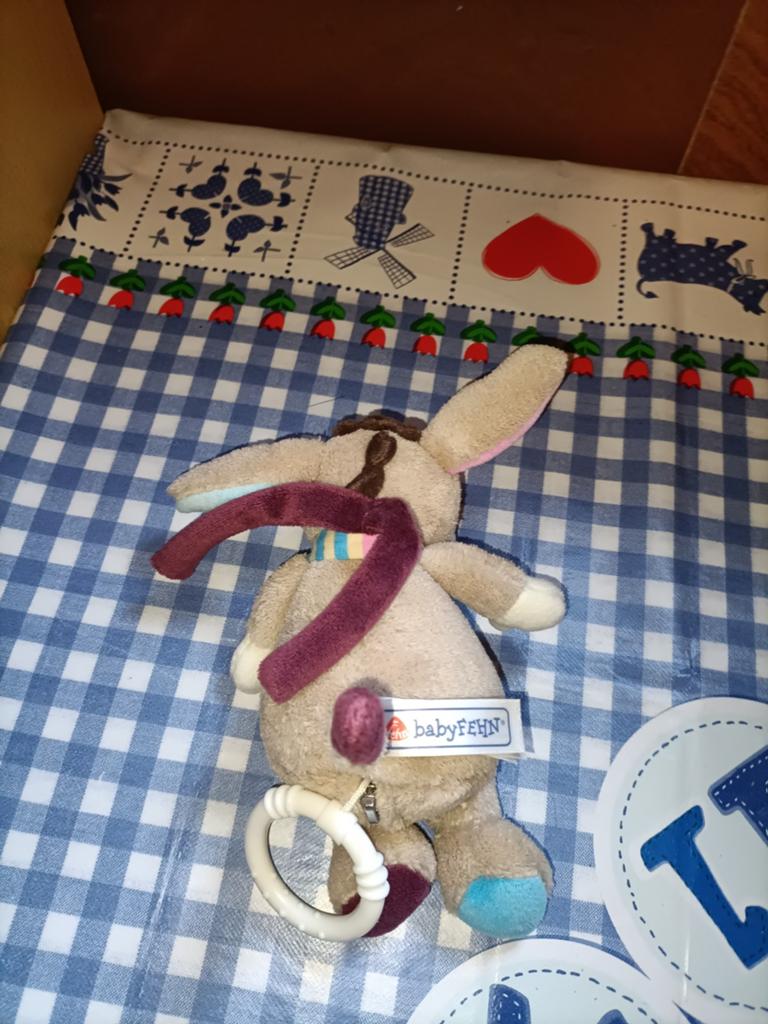 Paard knuffel Baby Fehn met slaapliedje 18 cm groot, Ophalen of Verzenden, Zo goed als nieuw