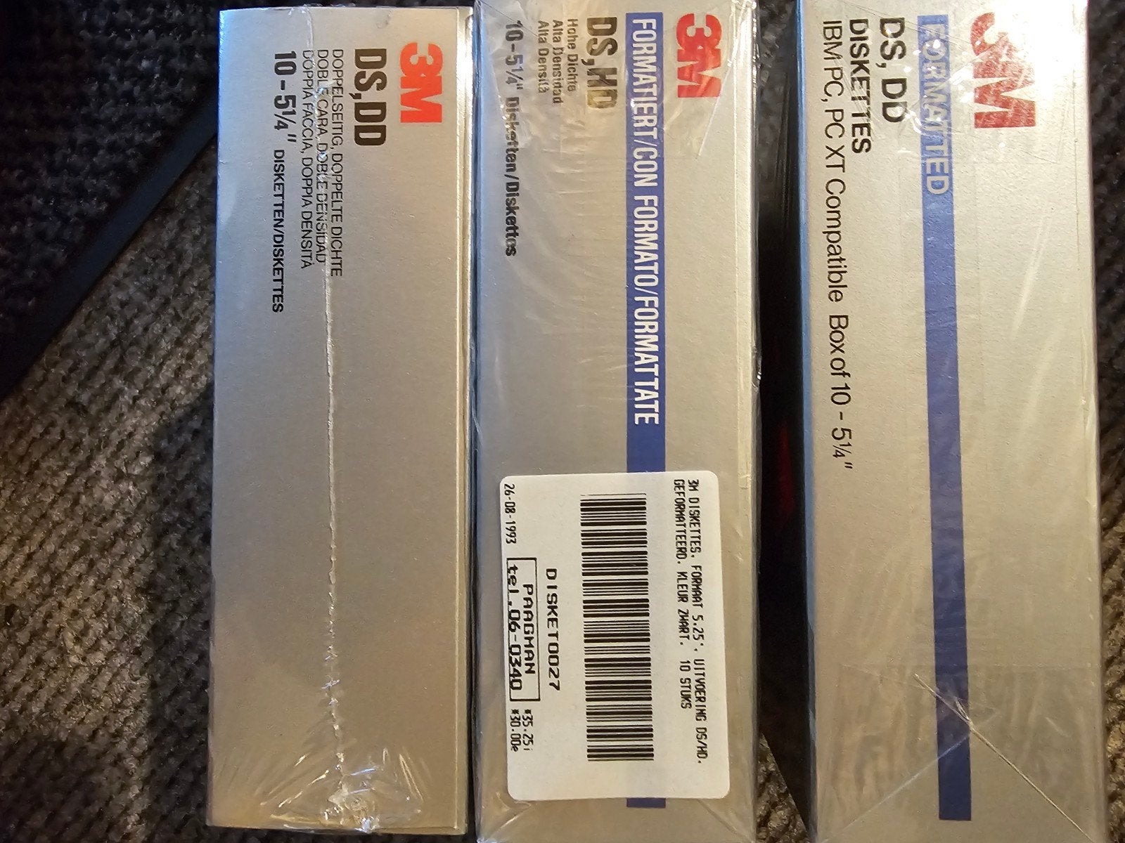 3m DS, DD, HD 10 - 5 1/4 diskettes, Computers en Software, Ophalen of Verzenden