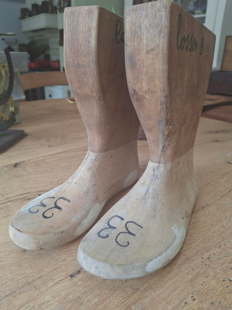 Vintage houten schoenleesten - Maat 33, Ophalen of Verzenden