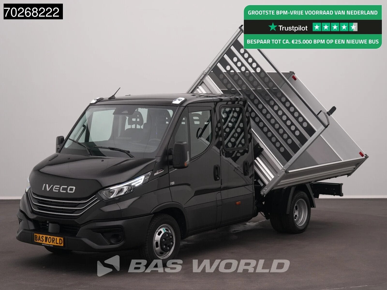 Iveco Daily 35C21 3.0L Automaat Driezijdige Kipper Dubbel Ca, Auto's, Automaat, Stof, Euro 6, 4 cilinders