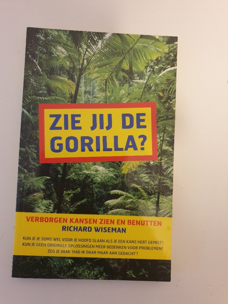 Zie jij de Gorilla ? Richard Wiseman, Ophalen of Verzenden, Zo goed als nieuw