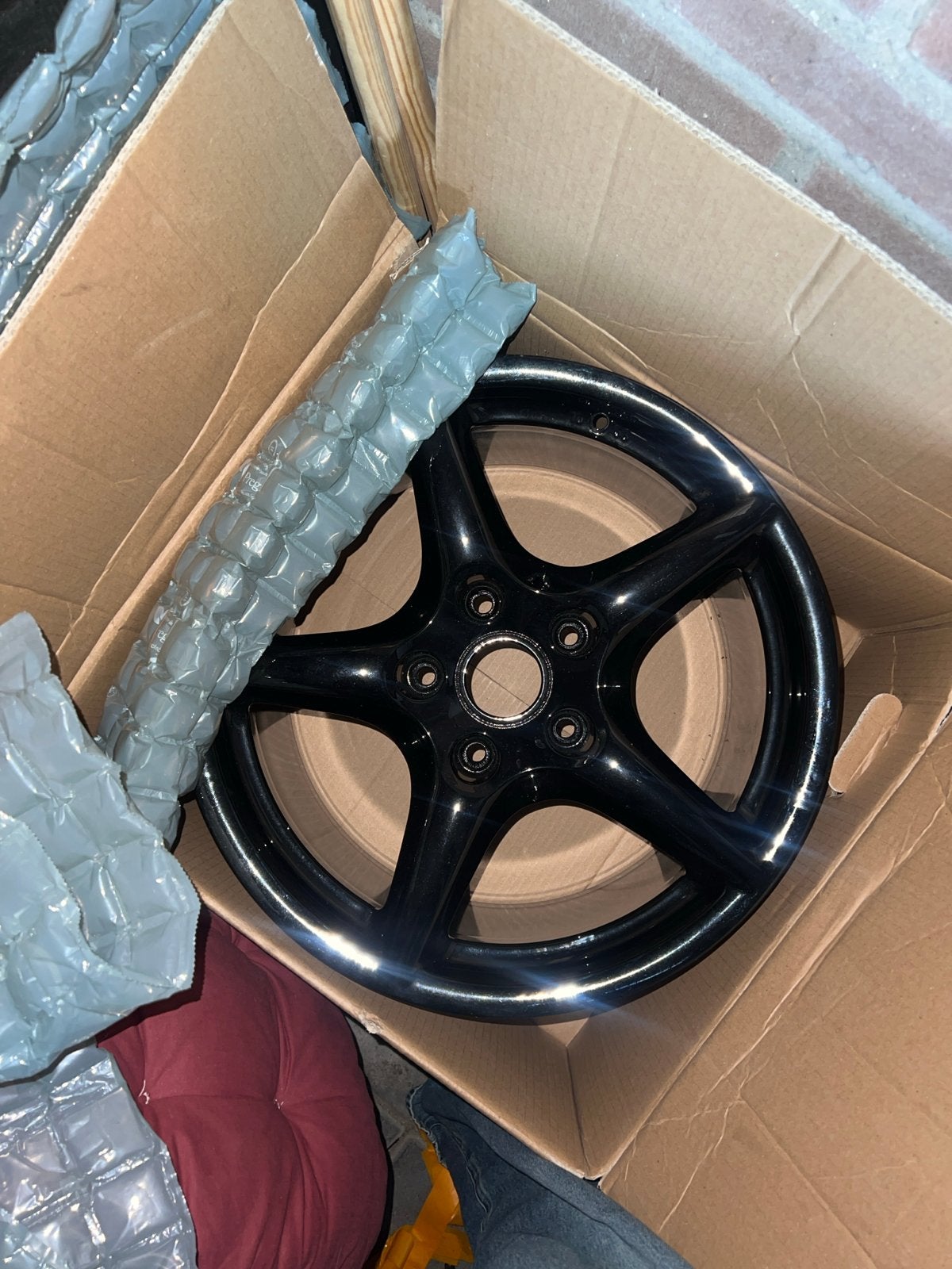 Porsche velgen - Zwart - 18 inch, Auto-onderdelen, Banden en Velgen, Ophalen, 18 inch, Gebruikt, Velg(en)