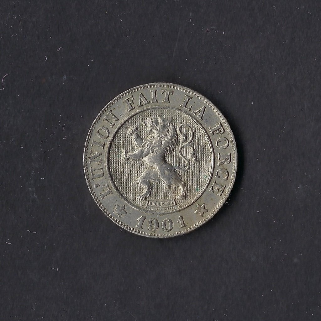10 centimes 1901 oude type Leopold II, Ophalen of Verzenden, Losse munt