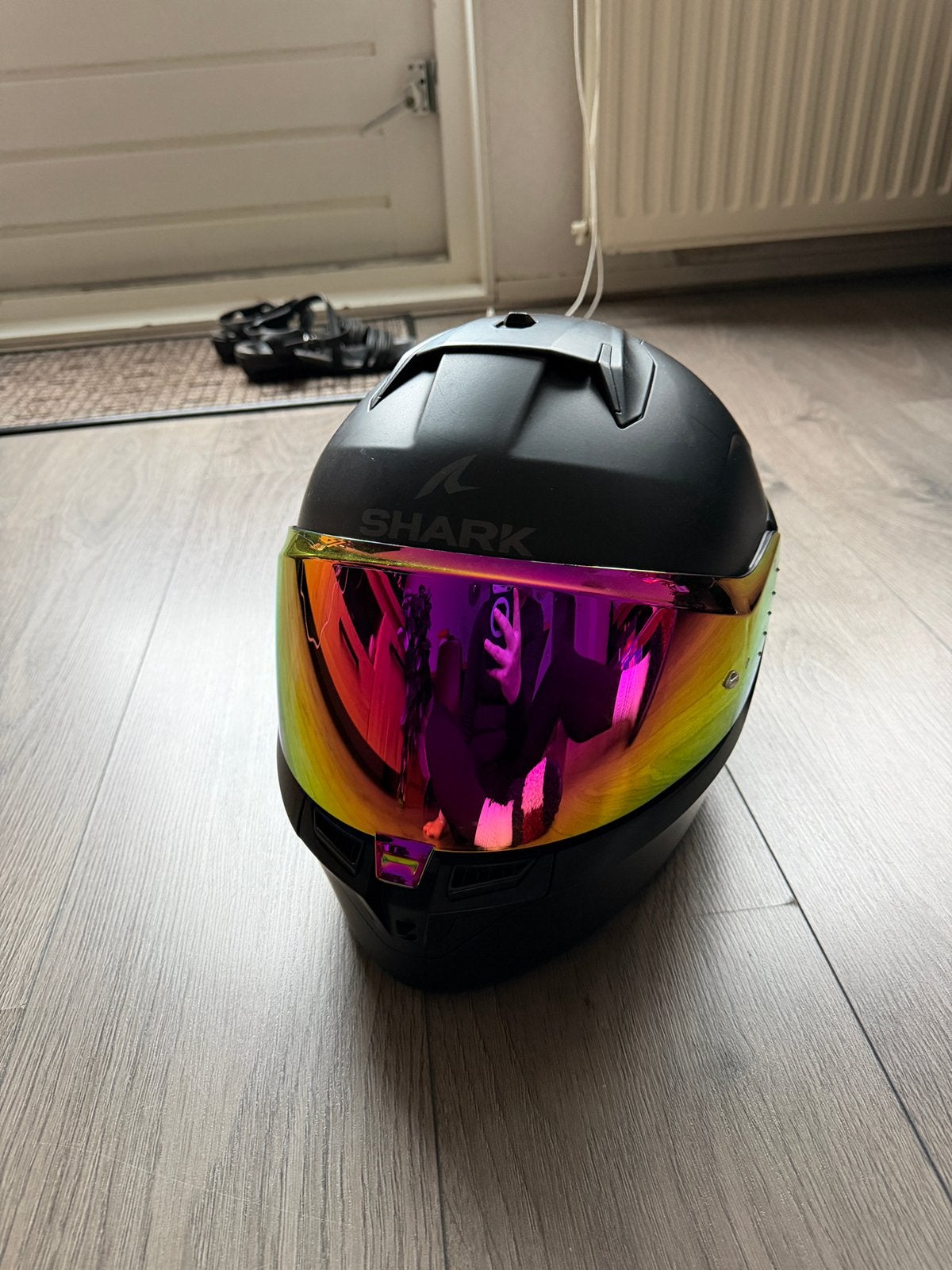 Shark D-skwal 3 motorhelm maat M, Ophalen, Tweedehands, Integraalhelm, Shark